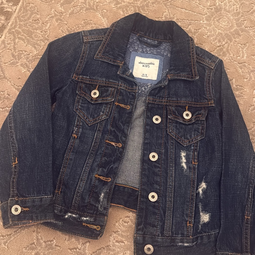 Abercrombie Kids Dark Blue Jean Jacket
